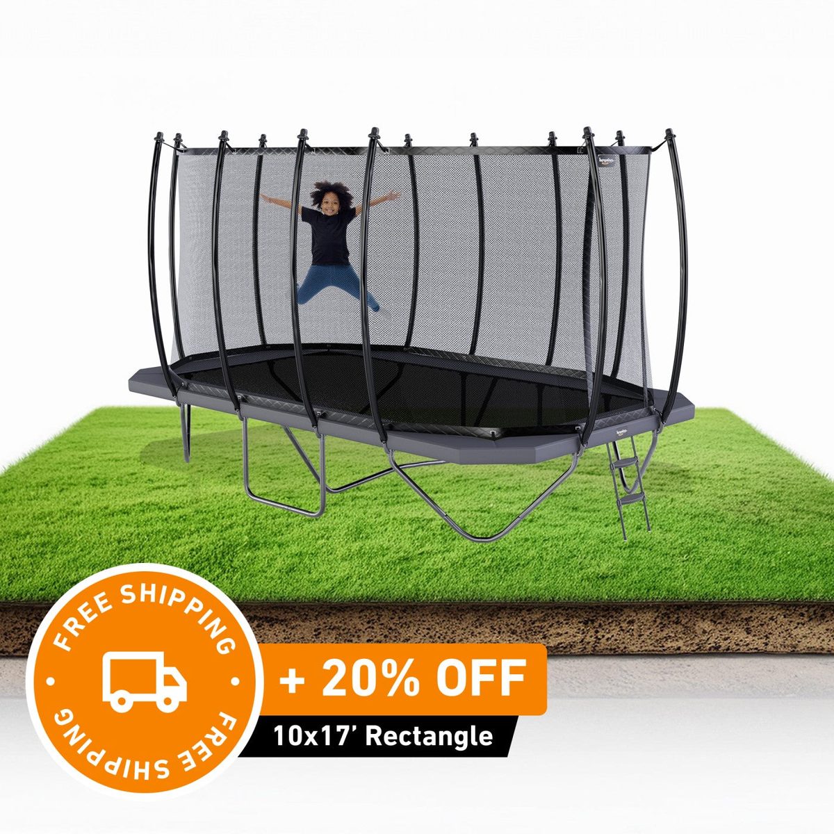 10x17' Rectangle with Enclosure